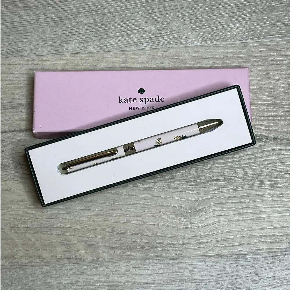 Kate Spade Set Pineapple Notebook with matching Pen